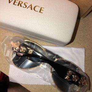Versace Black Sunglasses w/ Gold Trim! BRAND NEW!!